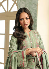 Sahar Winter Printed Khaddar 3 Piece Unstitched Suit S25W3PC D-19 ROSÉ MEADOW